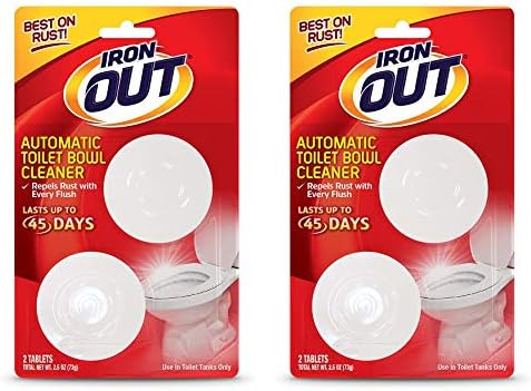 IRON OUT Automatic Toilet Bowl Cleaner with Rust Hard Water Protection