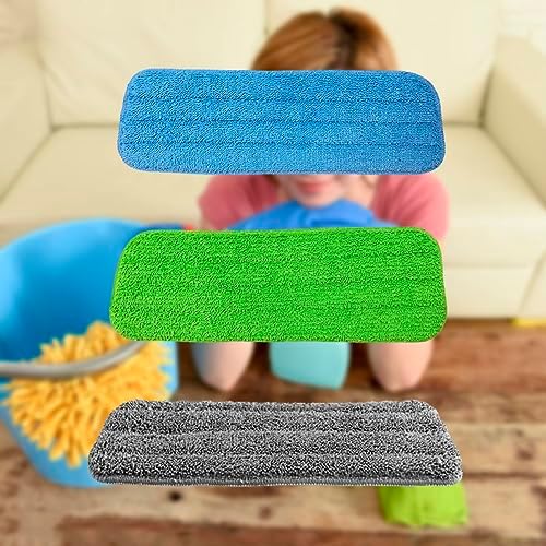 CALLARON 3Pcs Water Spraying Mop Cloth Replacement Set