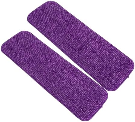 Minkissy 2Pcs Reusable Microfiber Mop Pads - High Absorbent Floor Cleaning Refills