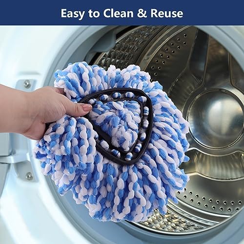 Anffeary 4-Piece Mop Head Replacement Set for Ocedar 2 Tank System
