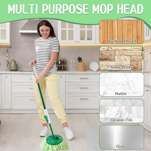 8 Pack Mop Head Replacement for Libman Tornado Spin Mop