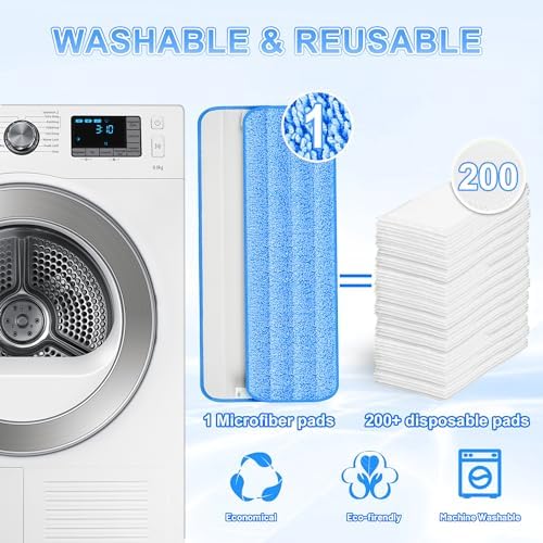 6 Pack Reusable Mop Pads for Swiffer Power Mop