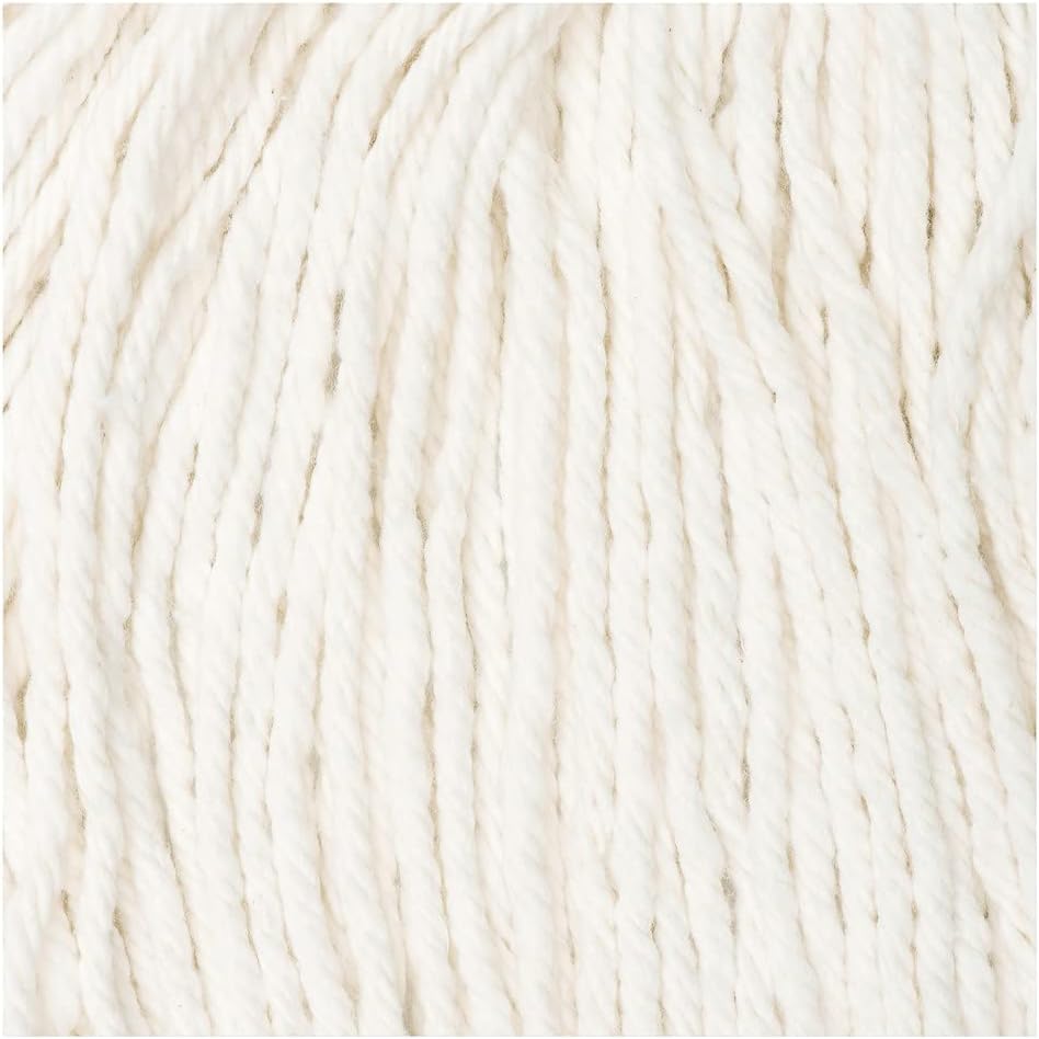 Boardwalk BWK2016CEA 16 Cut-End Cotton Wet Mop Head - White 1