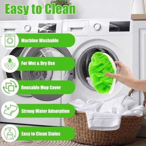 6 Pack Reusable Microfiber Mop Pads for Swiffer Sweeper 1