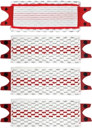 4PCS Microfiber Floor Mop Pads for Spray System