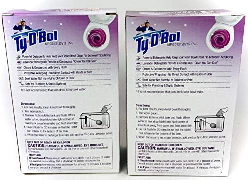 Willert Ty-D-Bol Toilet Cleaning Tablets with Lavender Scent 10 Tabs