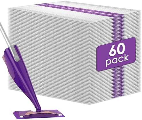 60 Count WetJet Mop Pad Refills for Swiffer WetJet 1