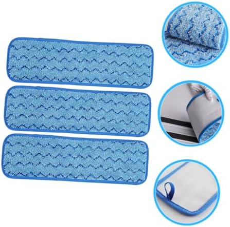 3pcs Mop Pads Replacement Microfiber for Wet Dry Cleaning