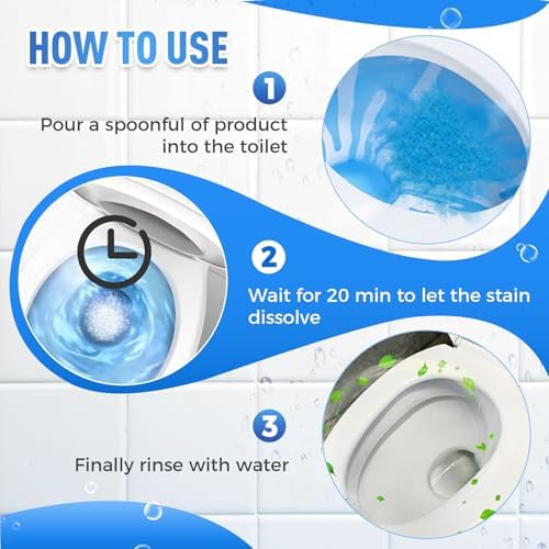 HISKI Foam Toilet Cleaner - 1oz Powerful Instant Bowl Cleaner