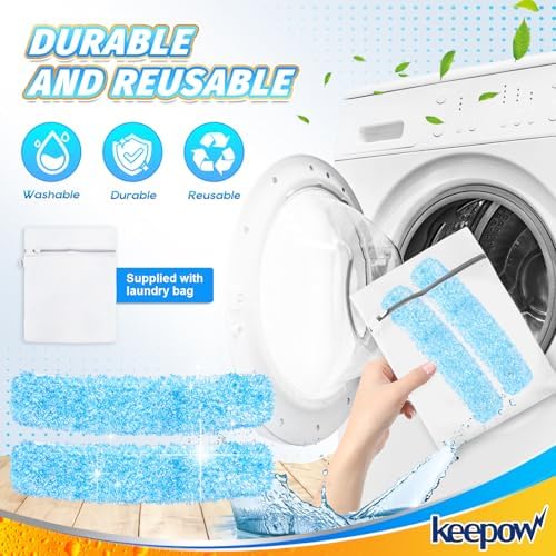 KEEPOW 14 Inch Microfiber Replacement Mop Pad