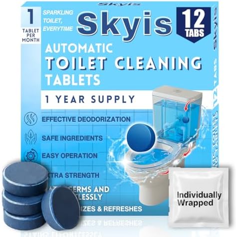 Skyis Automatic Toilet Bowl Cleaner Tablets 12 Pack