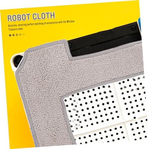 4Pcs Washable Window Mop Cloths for Robot and Home Use
