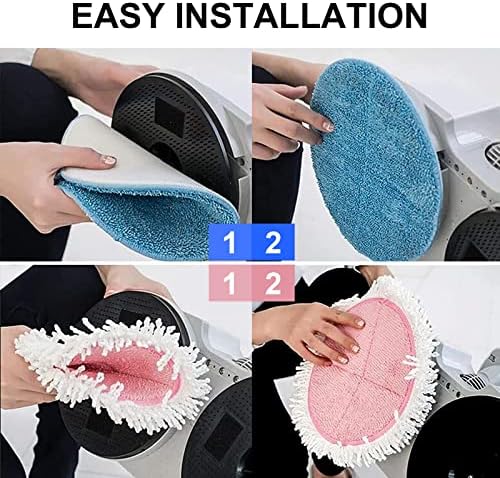 BeiLan 6-Pack Electric Mop Pads for 728 Inch Floor Cleaning