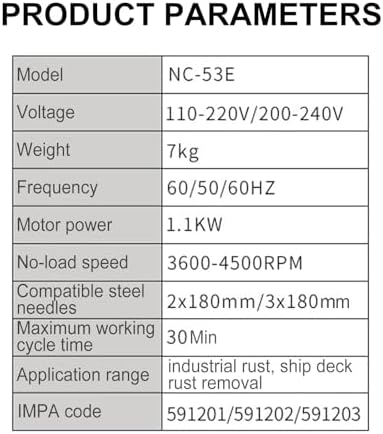 110V220V Electric Needle Scaler for Fast Rust Removal