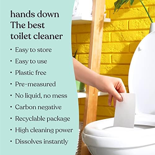Lazy Coconuts Toilet Cleaner Strips - 60 Cleans Plastic-free Dye-free