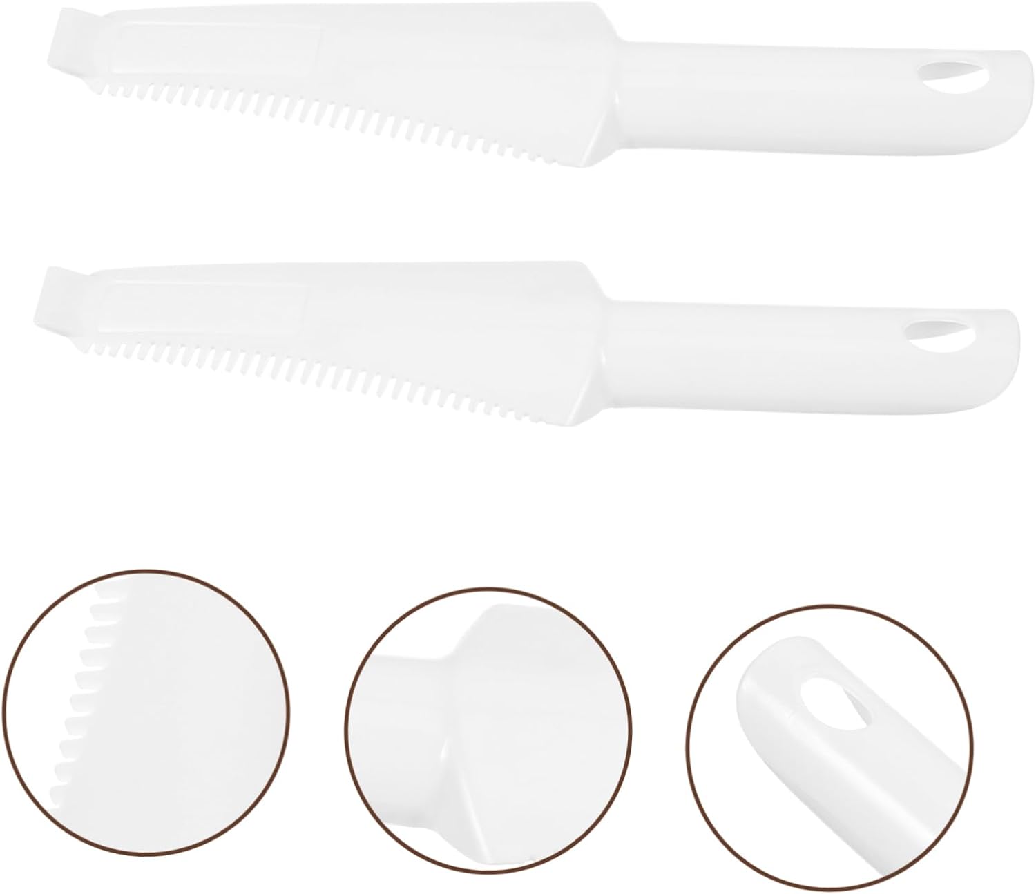 Ipetboom 2pcs Self-Wringing Mop Scrapers with Serrated Edges for Efficient Cleaning