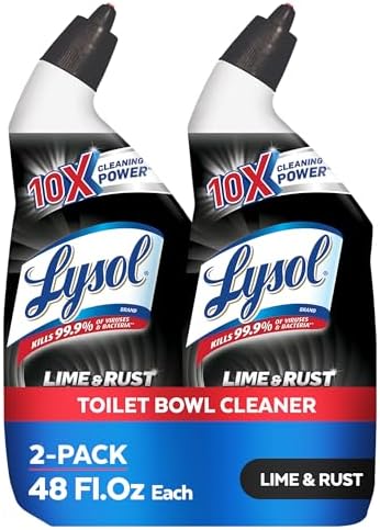 Lysol Lime Rust Remover Toilet Bowl Cleaner 48oz 1