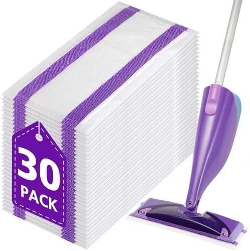 Zeekech 30 Count Spray Mop Pad Refill for Swiffer WetJet 1