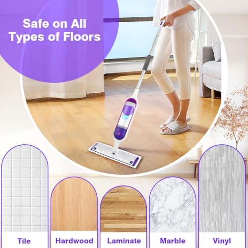 HOMEXCEL Microfiber Mop Pads 48 Count for Swiffer Powermop