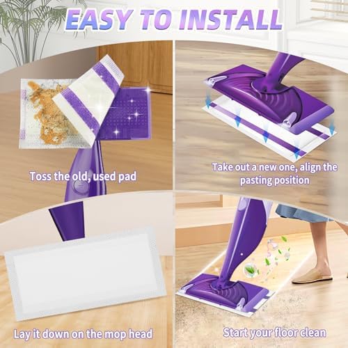 Hofosi 40 Count Wet Jet Mop Pad Refills