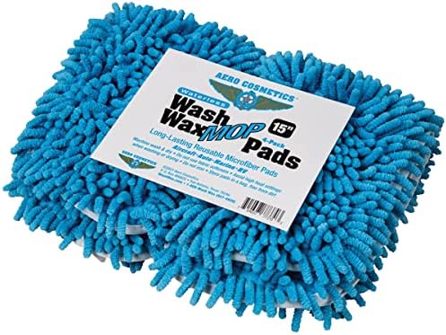 Waterless Wash Wax Mop Pad 4 Pack by Aero Cosmetics
