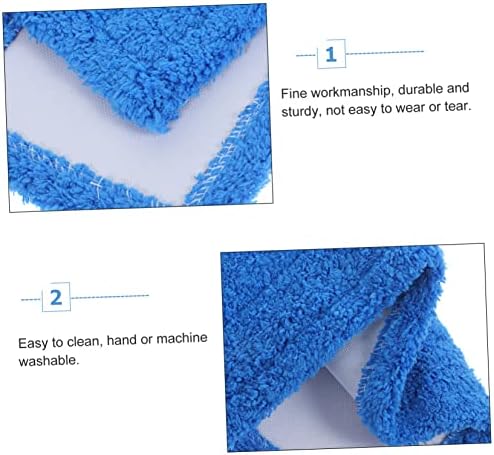 Blue Reusable Mop Pads for Hardwood Floors