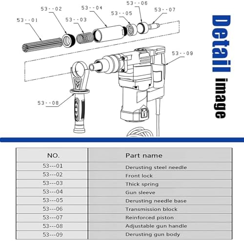 High Power 1100W Pistol Grip Needle Scaler 220V 1