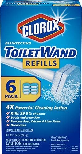 Clorox Wand Heads 6 Count for Powerful Toilet Cleaning