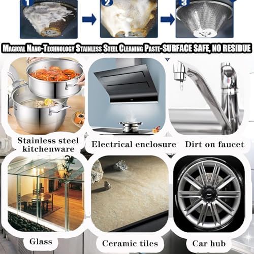 Magical Nano Stainless Steel Cleaner Paste 3pcs 1