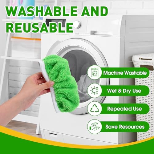 NEOACT 14Pcs Reusable Microfiber Mop Pads for Swiffer Sweeper