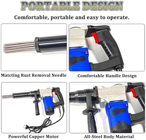 Llpsmeng Electric Needle Scaler for Rust Removal 1