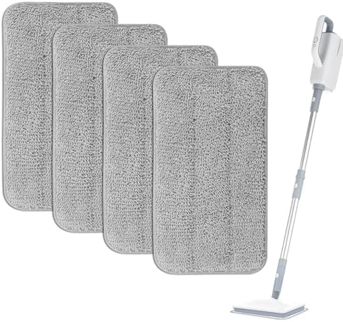 Yicotira Microfiber Steam Mop Pads - 4 Pack Reusable for Seyola FEPPO