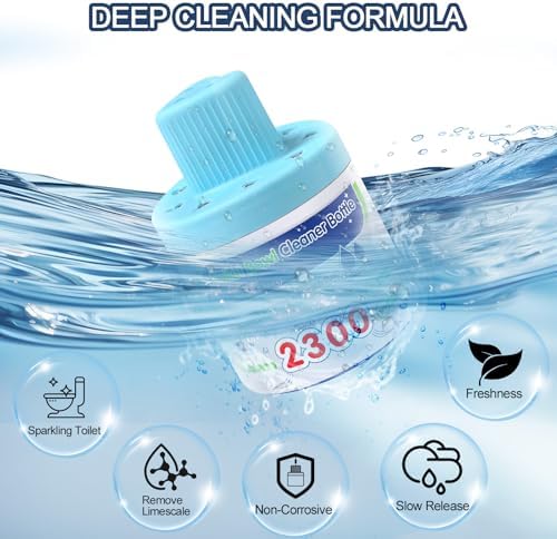 Msvvko Toilet Bowl Cleaner Tablets Blue Dissolving Solution Septic Safe 3 Packs