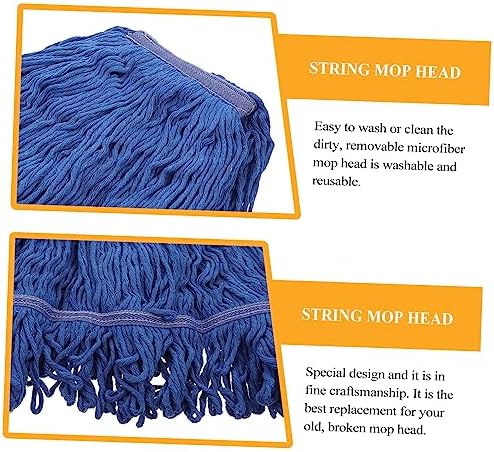 Heavy Duty Cotton Mop Head Replacement for Home and Commercial Use