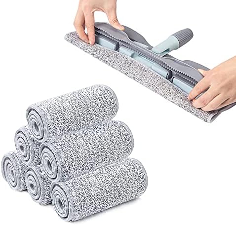 YOUSHANGJIA Heavy Duty Microfiber Mop Pads 6 Pack