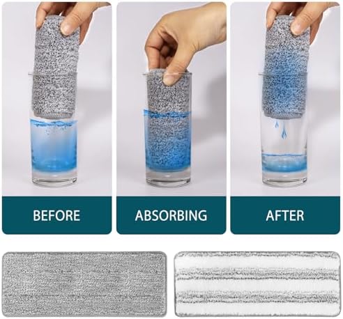 Yicotira Microfiber Mop Pads - 33 Pack for 13 x 49 Flat Mop