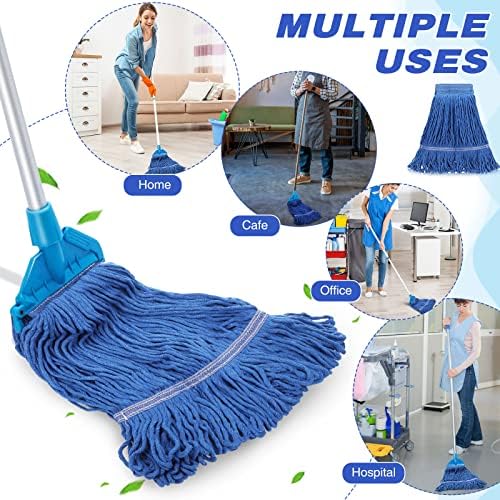 16 Pack Heavy Duty Cotton Mop Head Replacements