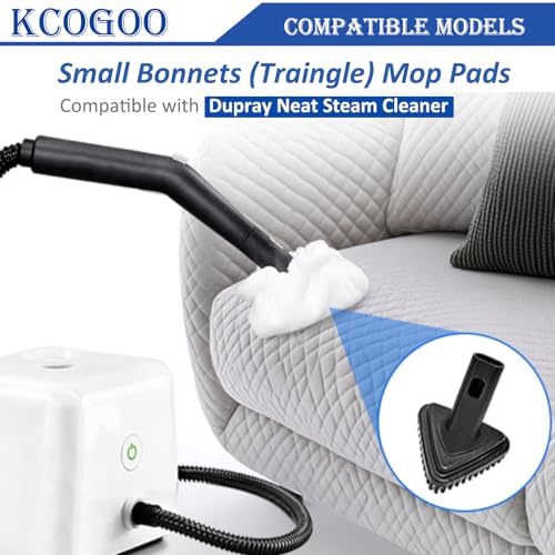 Small Microfiber Triangular Bonnet for Dupray Steam Mop - 8 Pack