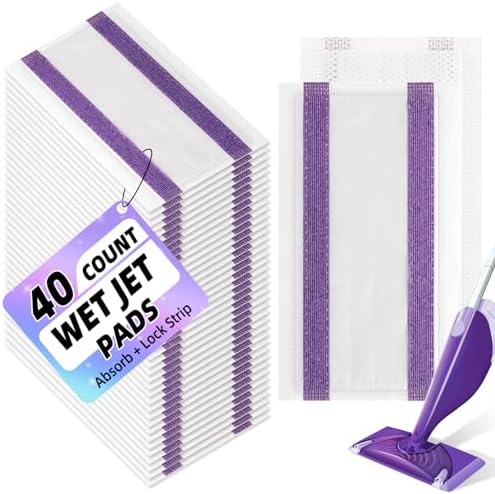 Hofosi 40 Count Wet Jet Mop Pad Refills
