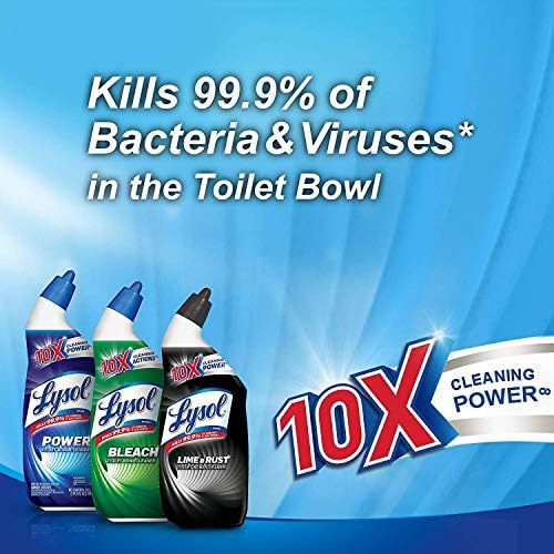 Lysol Power Toilet Bowl Cleaner 8 oz Pack of 4