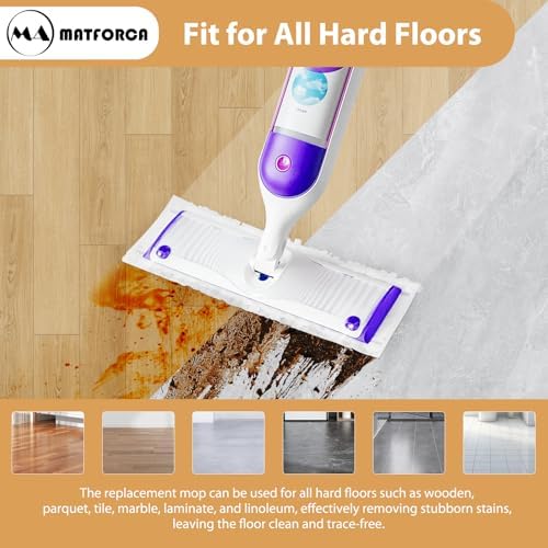 MATFORCA 10 Pack Power Mop Refills Multi-Surface Replacement Pads