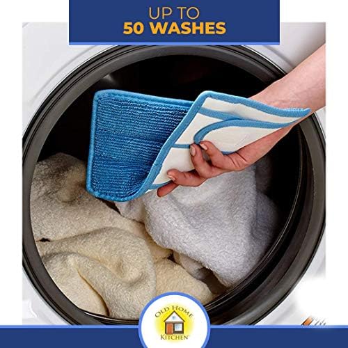 Old Home Kitchen Reusable Microfiber Mop Pads 2 Pack 1
