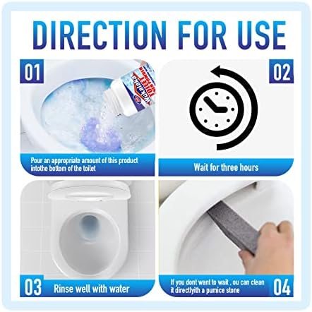 WUKALAKA Pumice Sticks Toilet Cleaner with 250ml Foam Solution