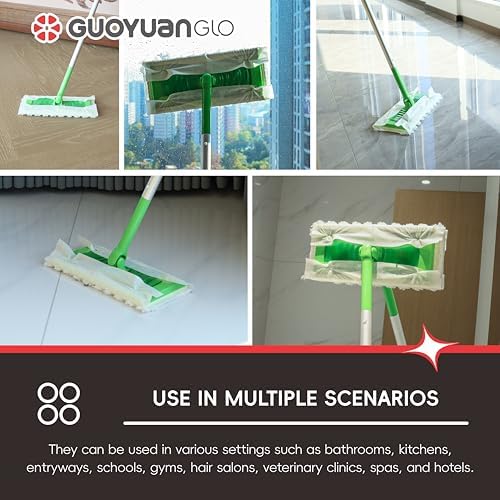 Heavy Duty Pet Dry Mop Cloth Refills 40 Count Multi-Surface