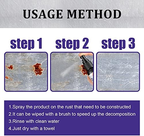 Homomdy Rust Remover Spray 6pcs Multipurpose