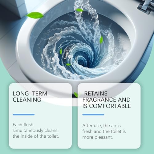 6 Pack Auto-Flush Toilet Cleaner with Fresh Scent
