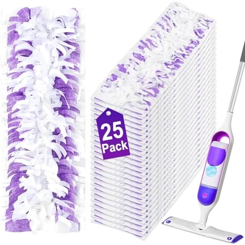 25 Pack Disposable Mopping Pads for Swiffer PowerMop