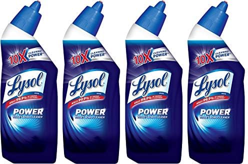 Lysol Power Toilet Bowl Cleaner 8 oz Pack of 4