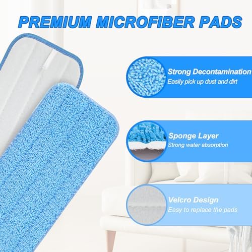 5 Pack Reusable Mop Pads for Swiffer PowerMop