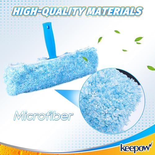 KEEPOW 10 Inch 4 Pack Microfiber Replacement Pads